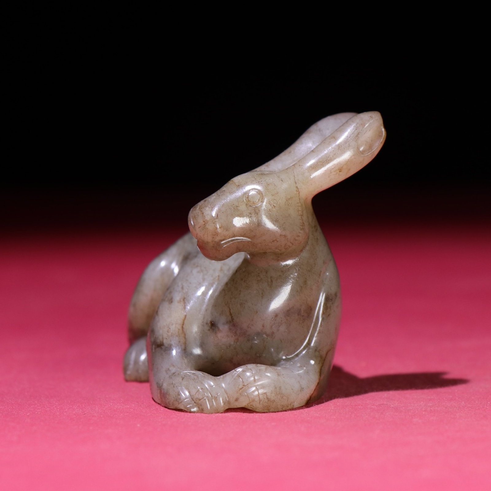 White Jade Rabbit Hand Piece - 4