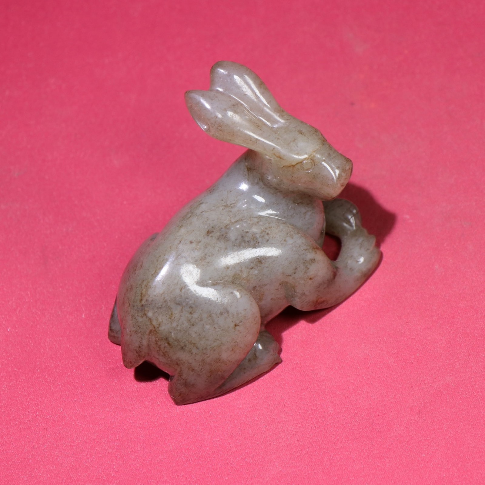 White Jade Rabbit Hand Piece - 7