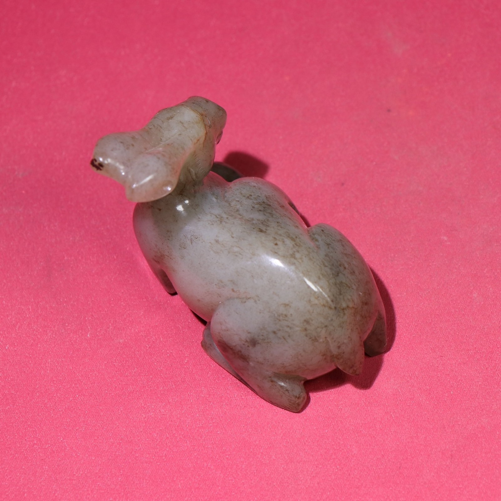 White Jade Rabbit Hand Piece - 8