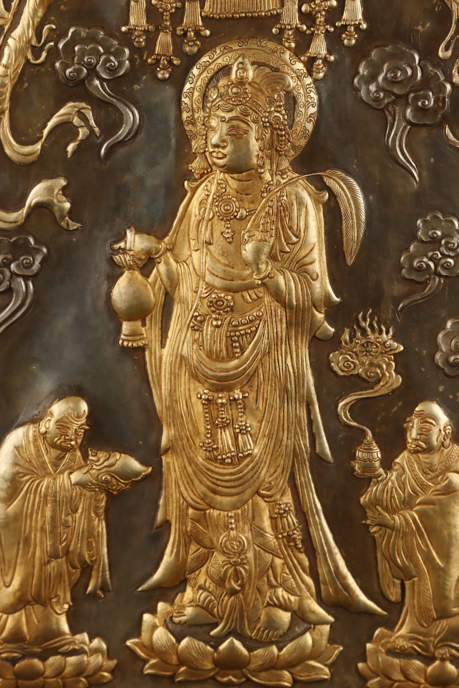 An Exquisite Gilt Figure Pattern Hanging Panel - 7