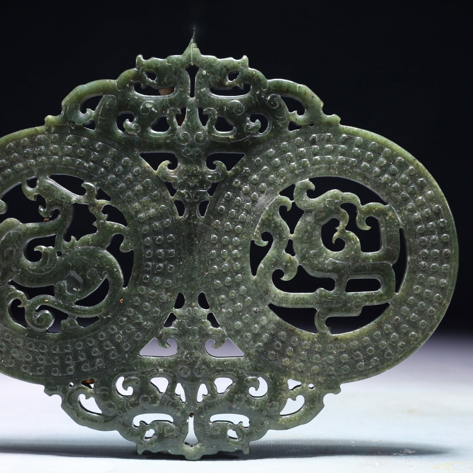 An Exquisite Jasper Dragon Pattern Pendant - 3