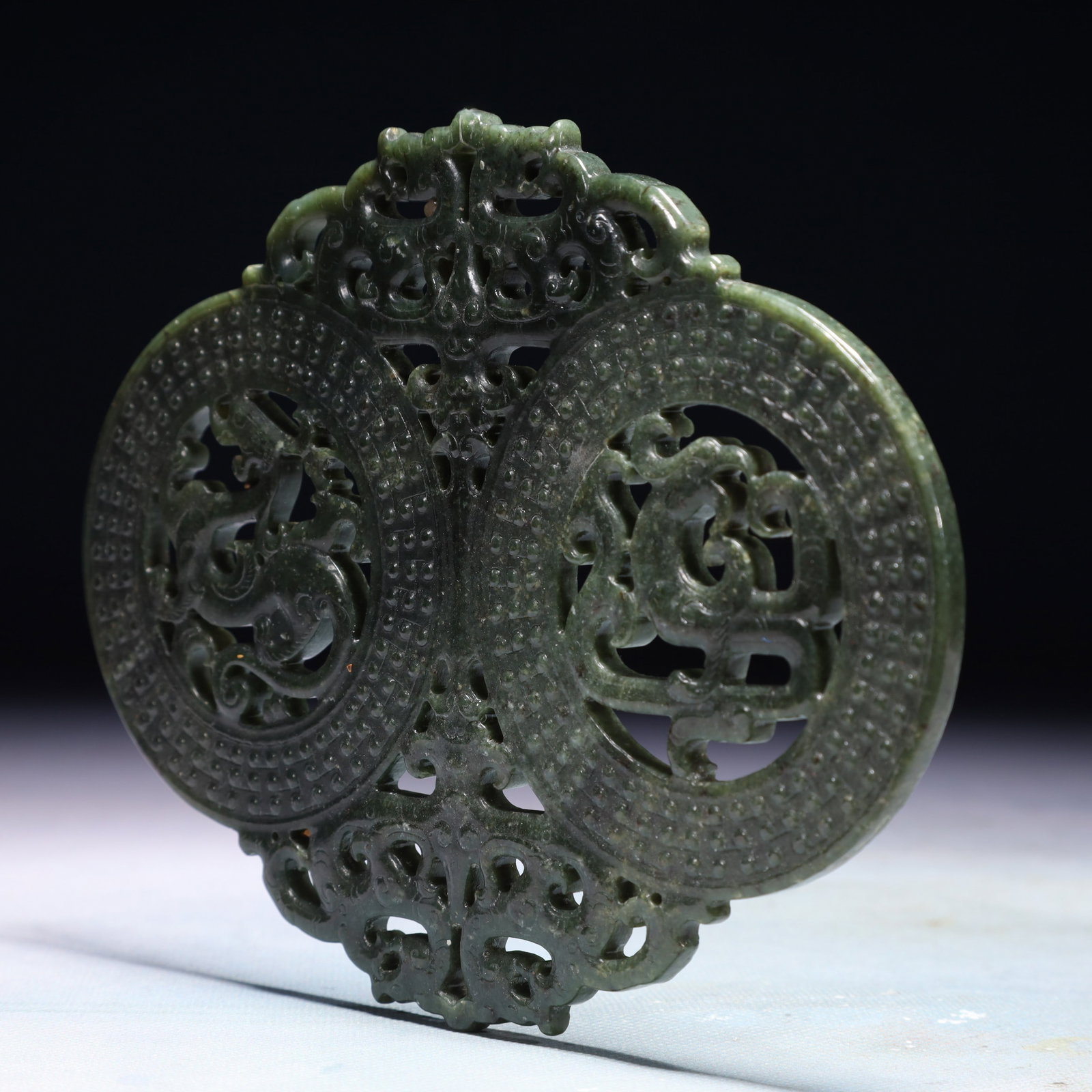 An Exquisite Jasper Dragon Pattern Pendant - 4
