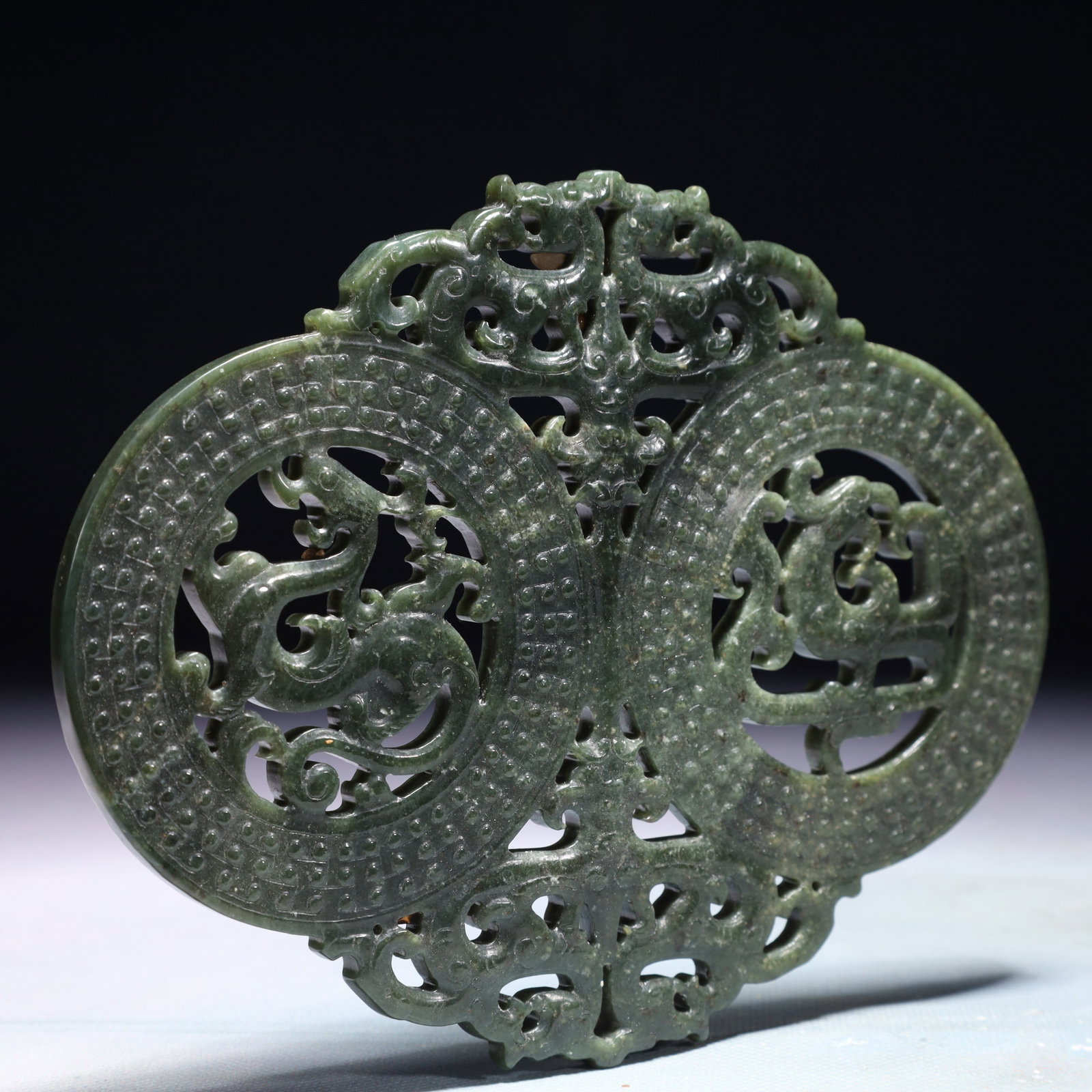 An Exquisite Jasper Dragon Pattern Pendant - 5