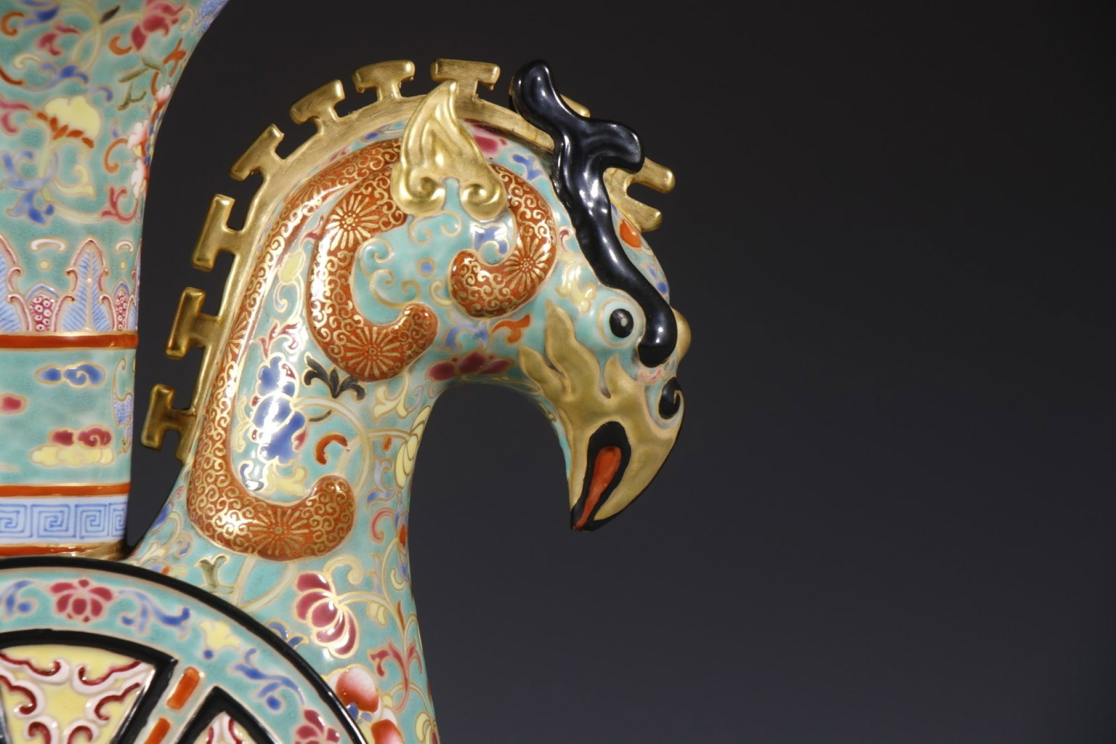 An Exquisite Enamel Lotus Pattern Phoenix Cup - 3