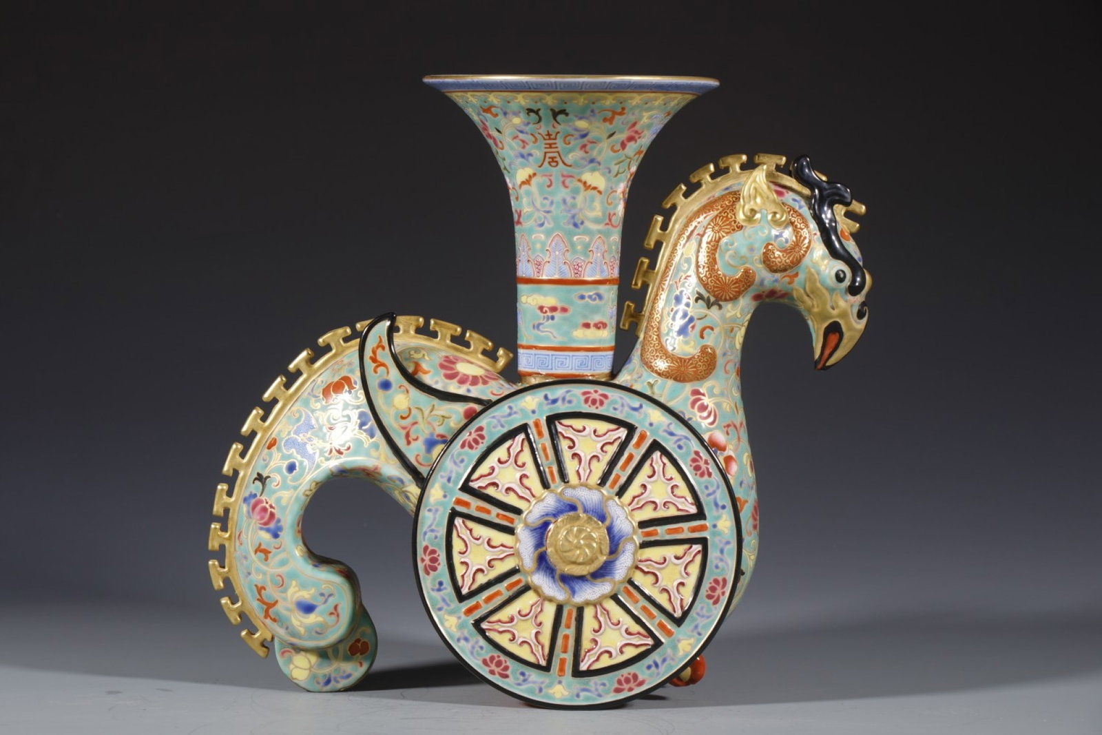 An Exquisite Enamel Lotus Pattern Phoenix Cup - 4