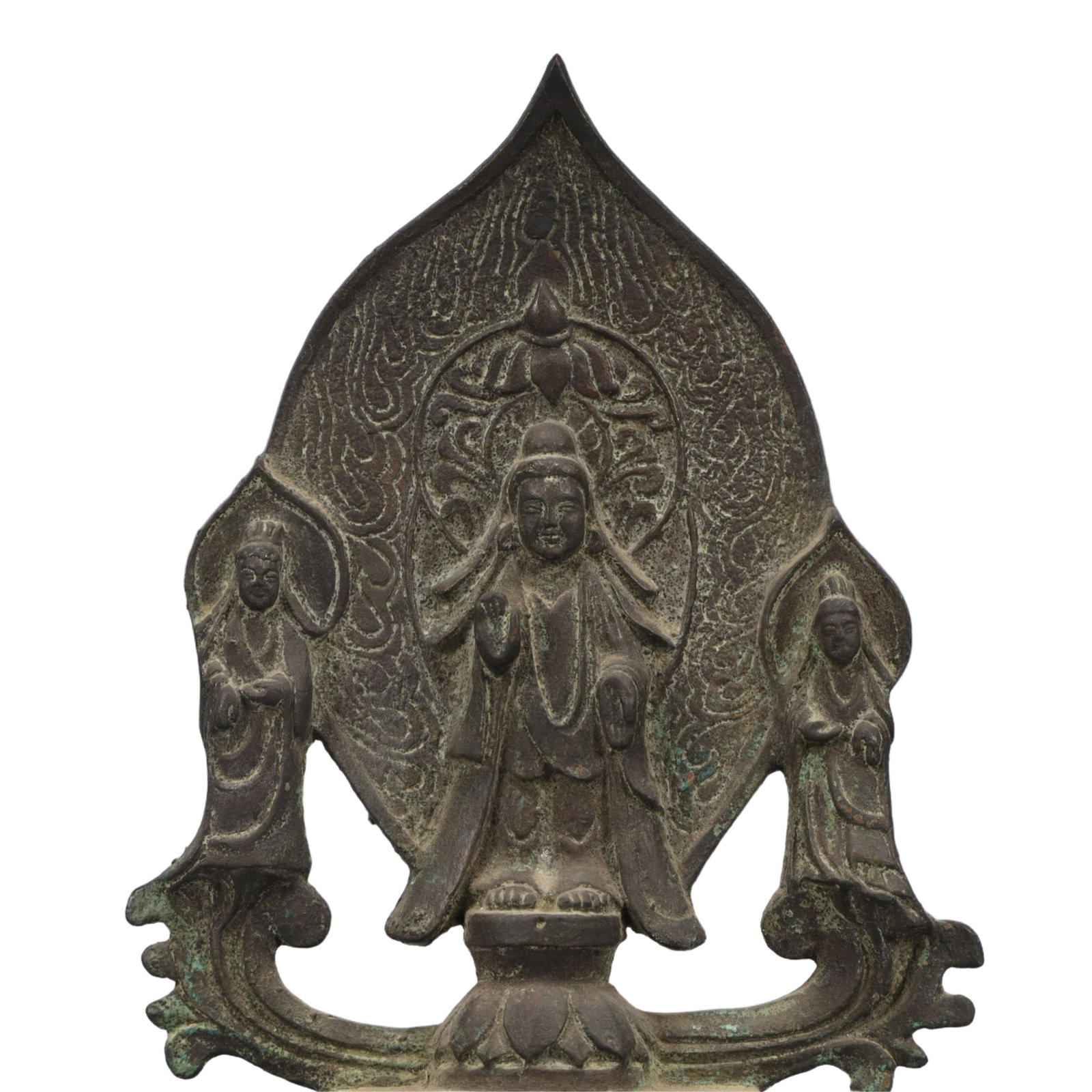 A Solemn Bronze Buddha Statue - 2