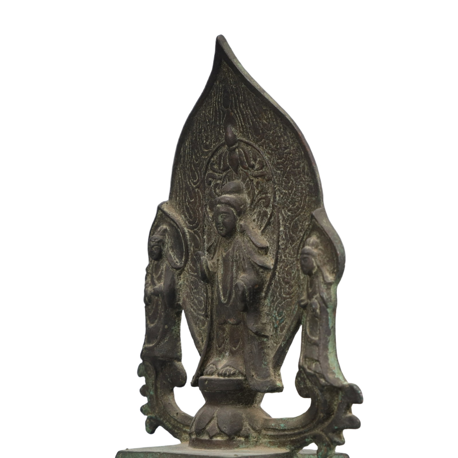 A Solemn Bronze Buddha Statue - 4