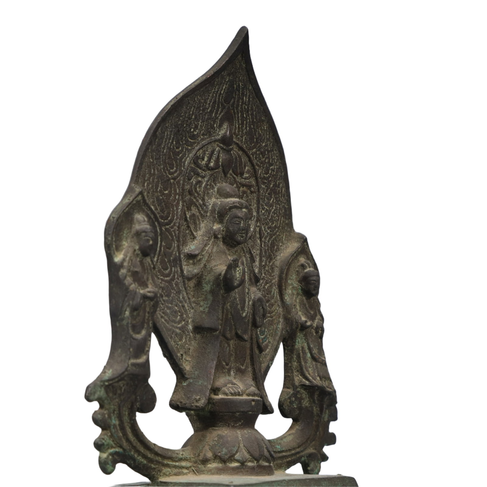 A Solemn Bronze Buddha Statue - 6