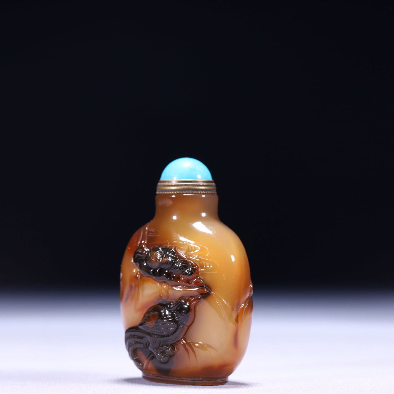 An Exquisite Agate Figure Pattern Snuff Bottle - 2