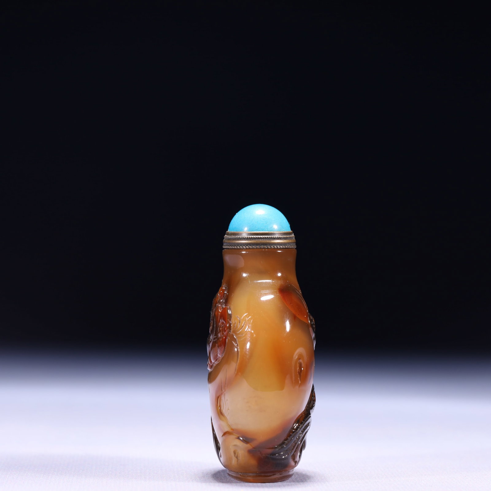 An Exquisite Agate Figure Pattern Snuff Bottle - 4