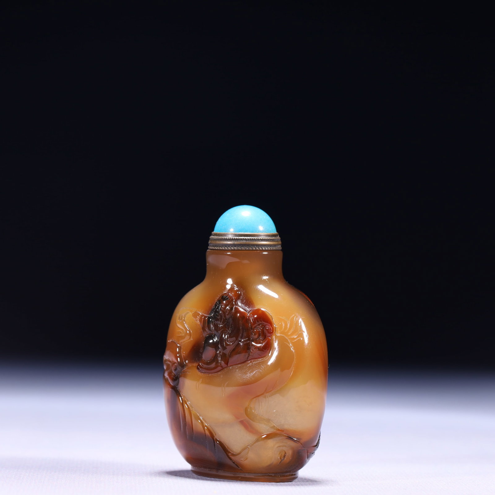 An Exquisite Agate Figure Pattern Snuff Bottle - 5