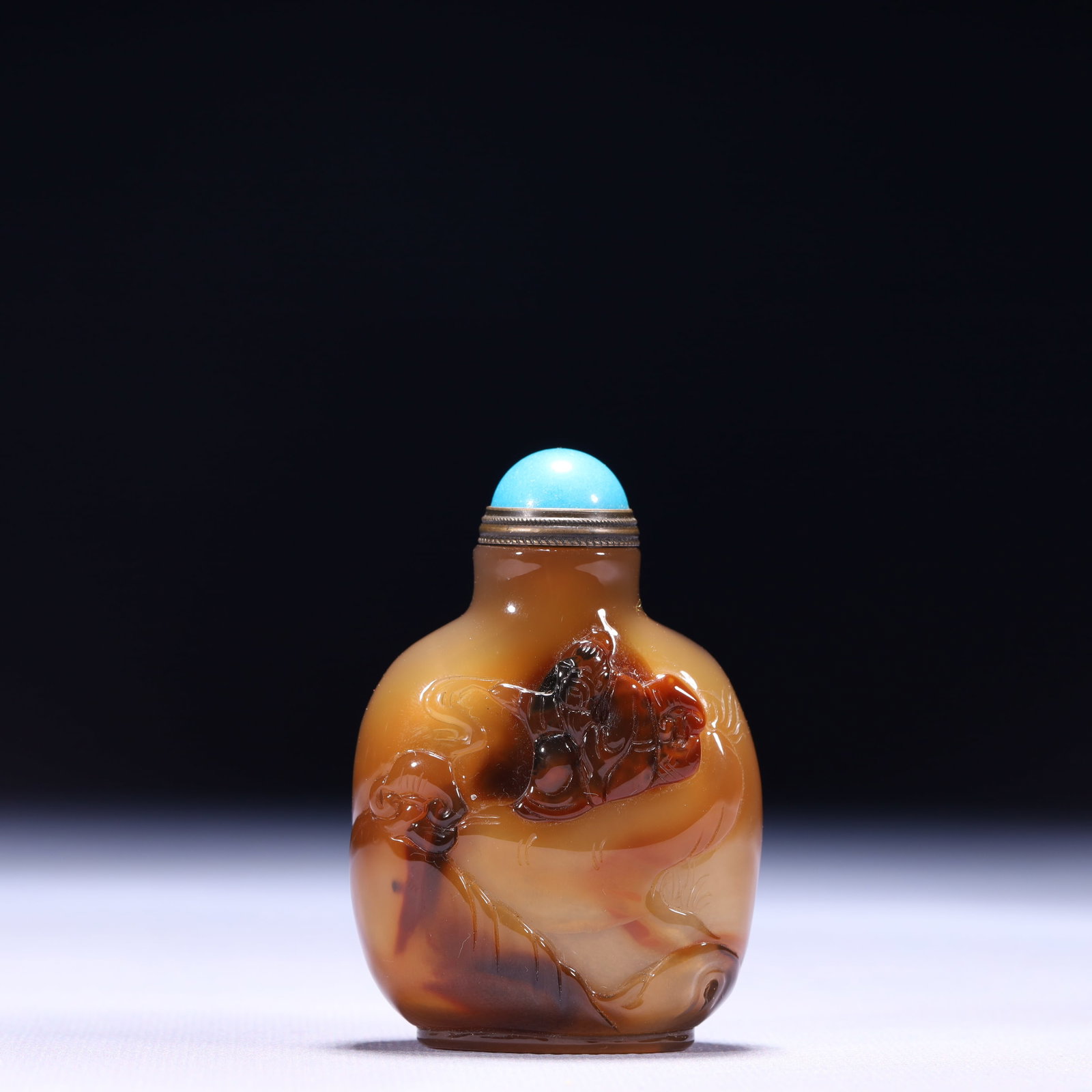 An Exquisite Agate Figure Pattern Snuff Bottle - 6