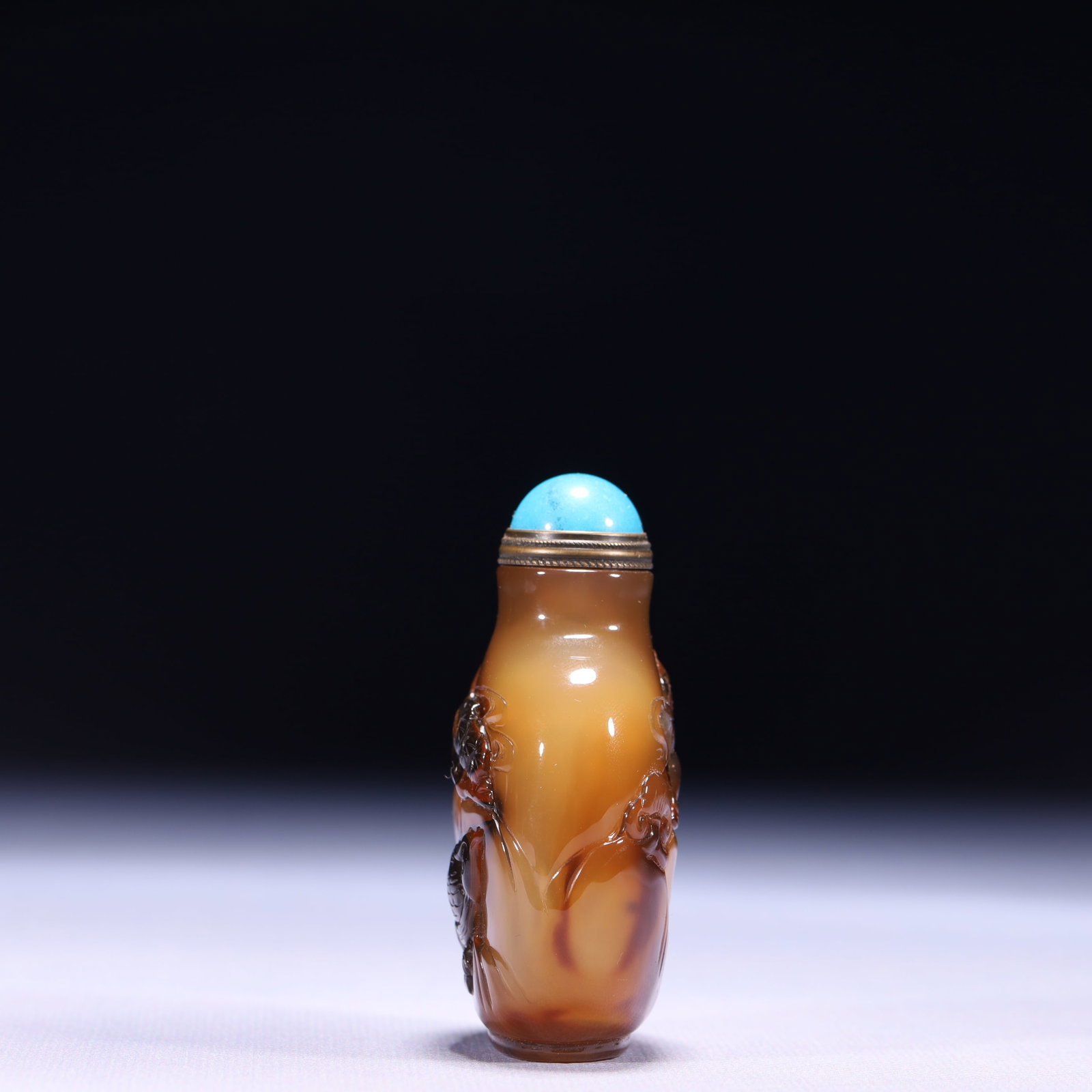 An Exquisite Agate Figure Pattern Snuff Bottle - 8
