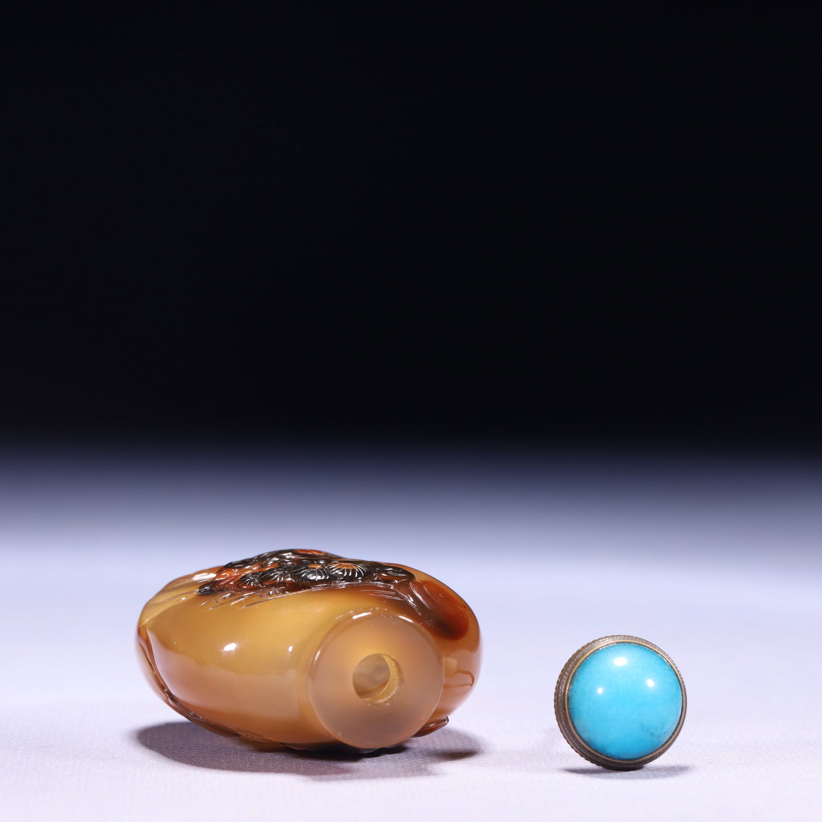 An Exquisite Agate Figure Pattern Snuff Bottle - 9