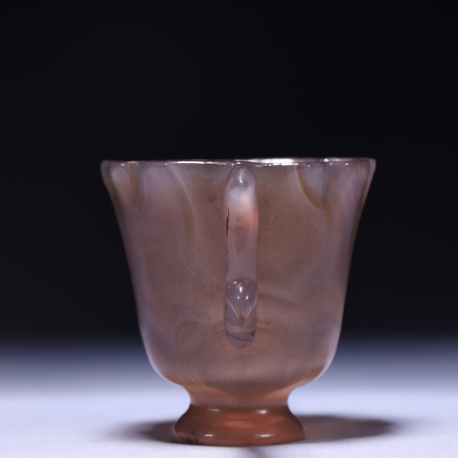An Exquisite Agate Double-Ears Cup - 10