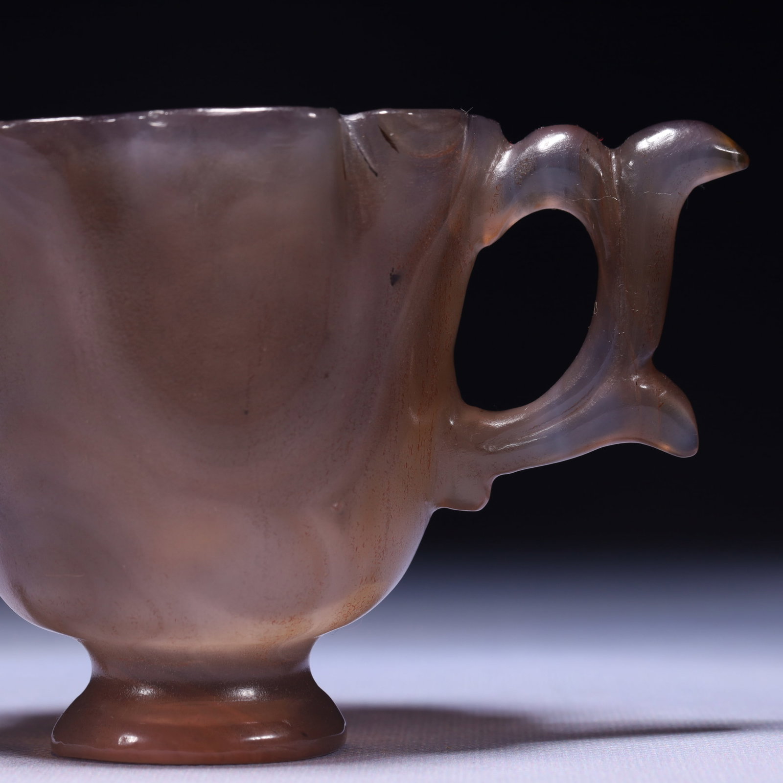 An Exquisite Agate Double-Ears Cup - 3