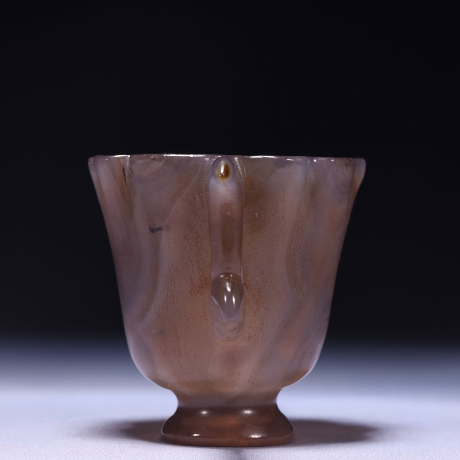 An Exquisite Agate Double-Ears Cup - 6