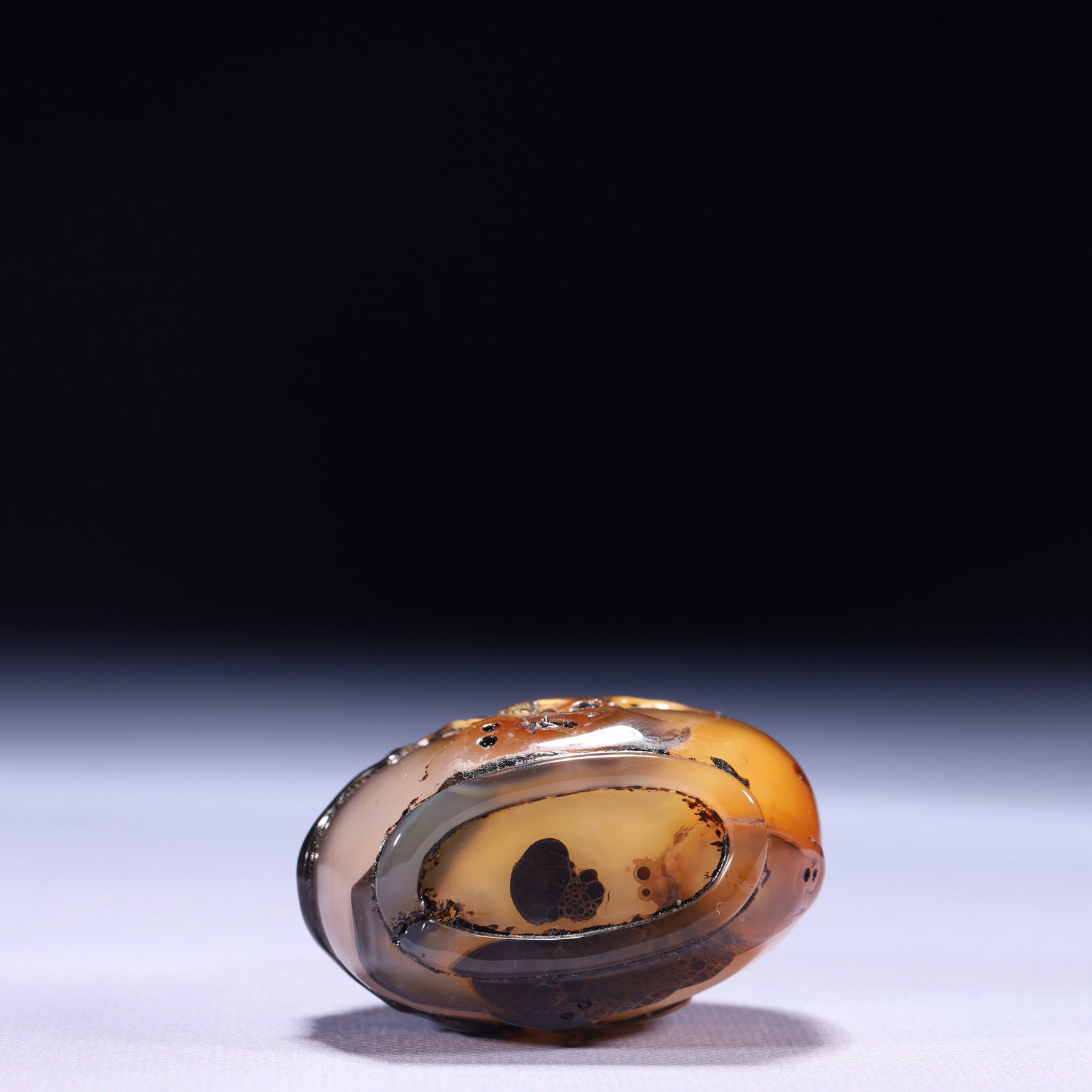 An Exquisite Agate Landscape Pattern Snuff Bottle - 9