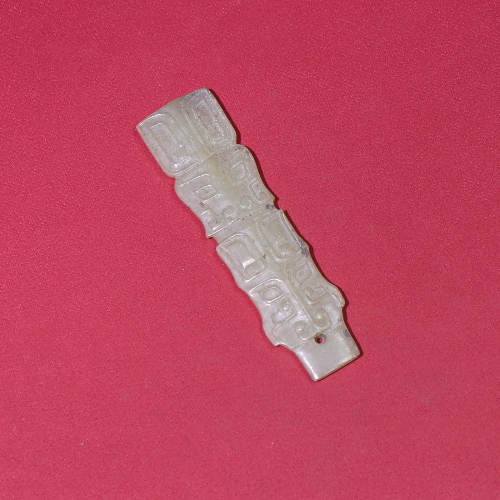 White Jade Beast-Face Pattern Pendant - 9