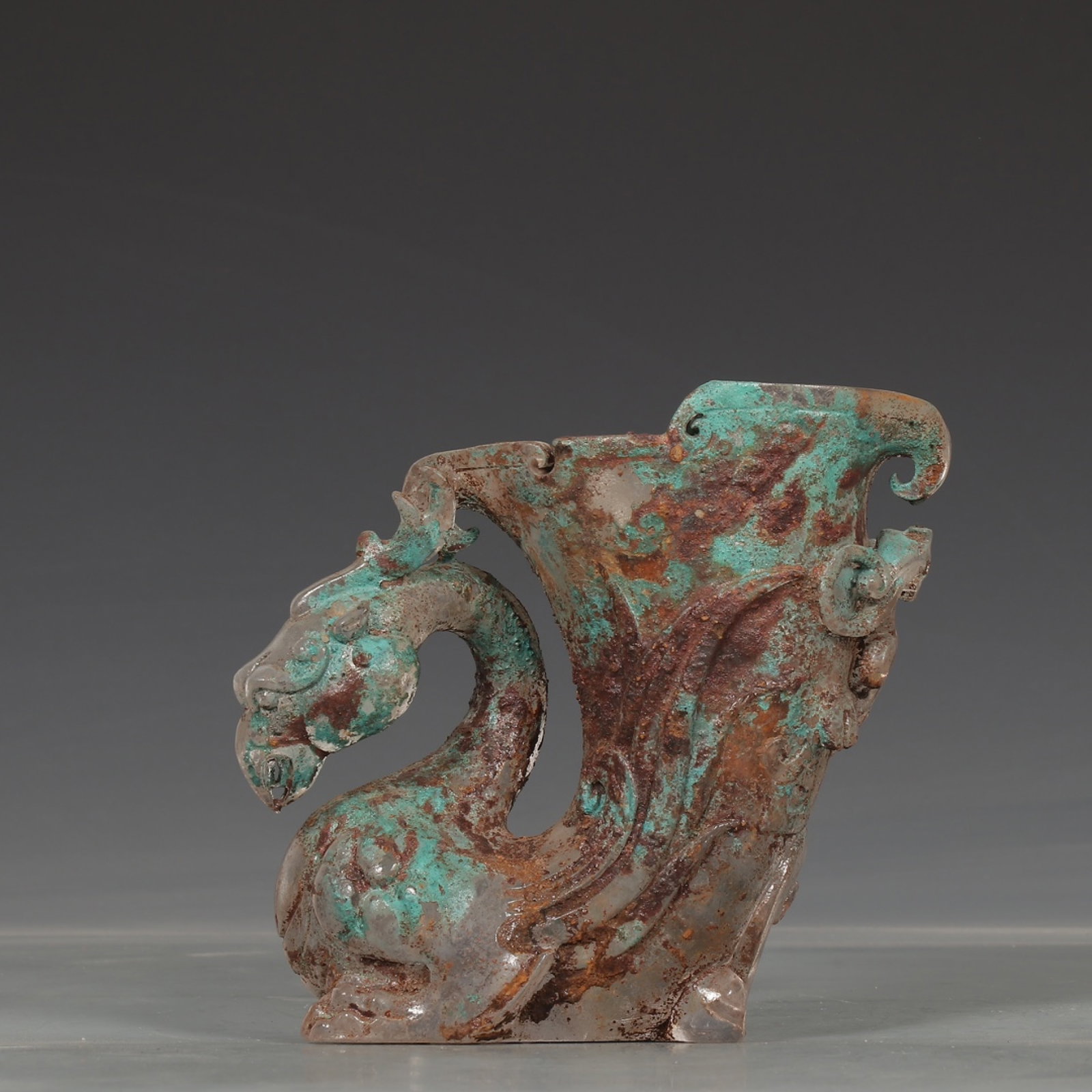 An Exquisite Glass Phoenix Goblet (1 of 9)