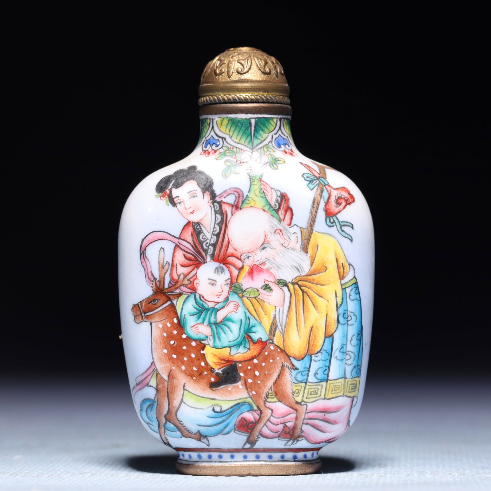 An Exquisite Painted Enamel Figure Pattern Snuff Bottle - 5