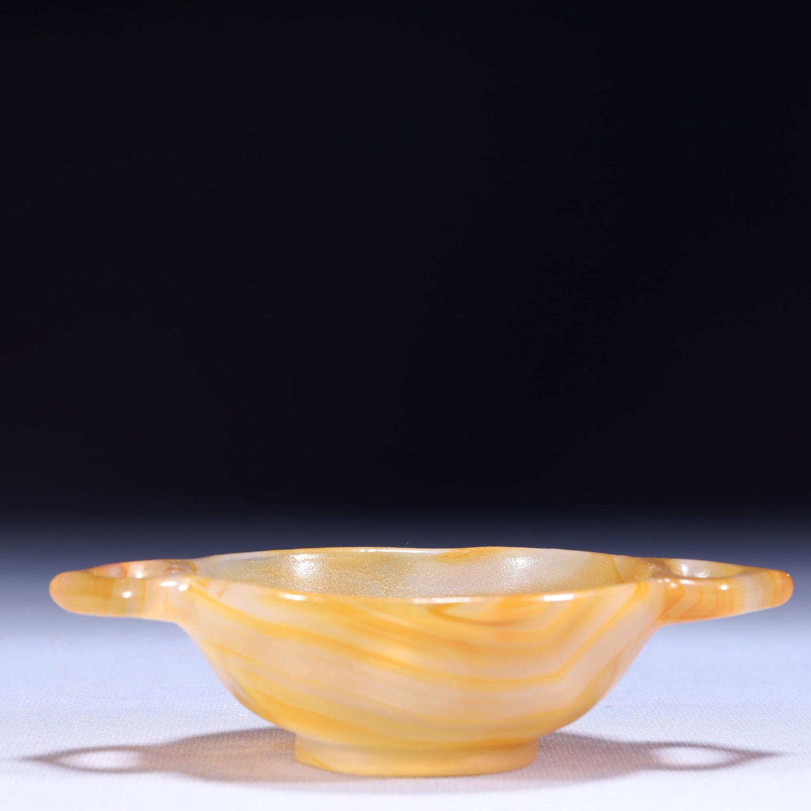 An Exquisite Agate Double-Ears Cup - 7