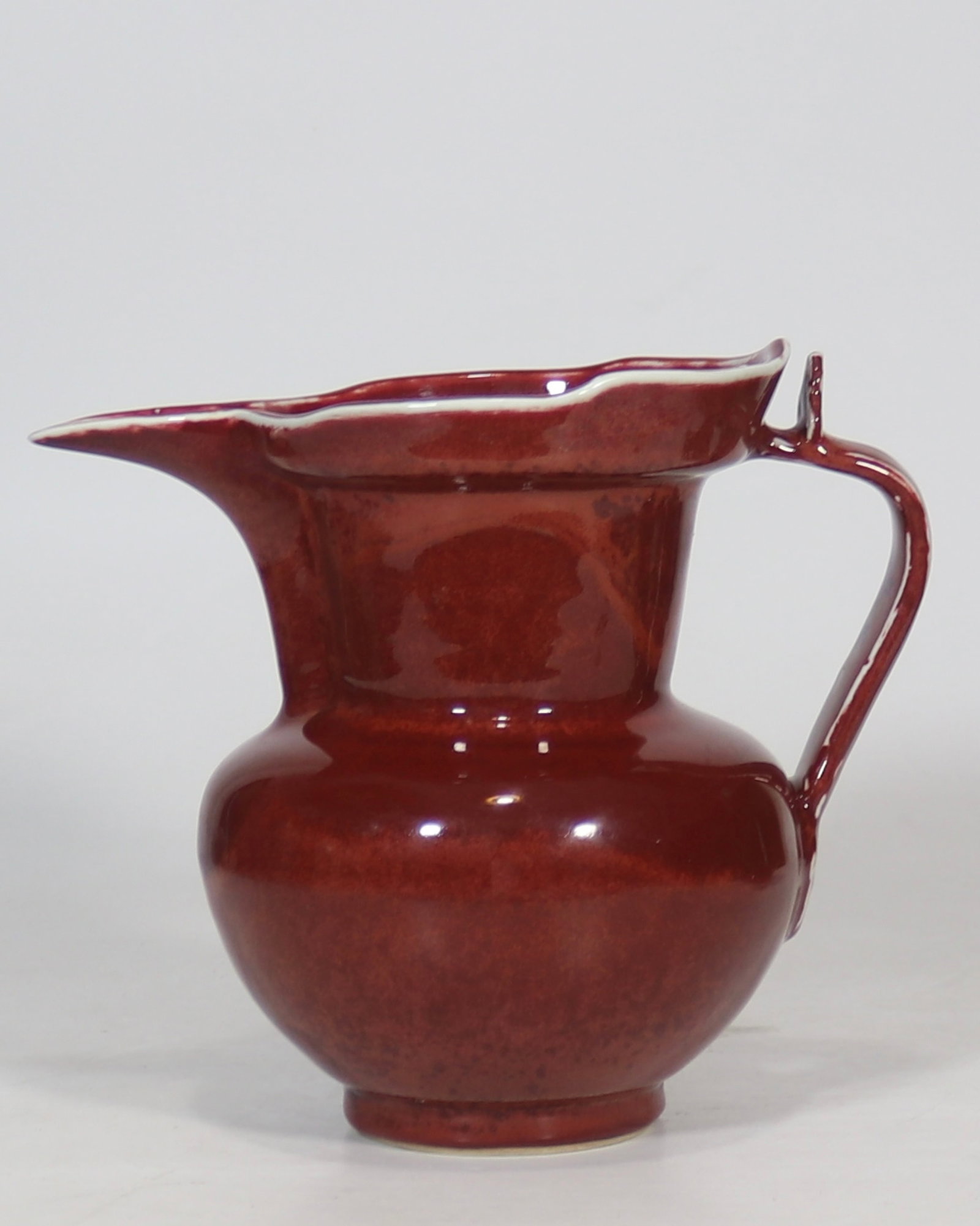 An Exquisite Ruby red-Glazed Pot - 8