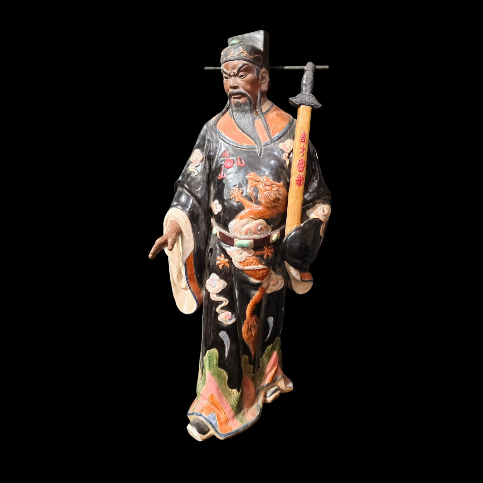 An Exquisite Shiwan yao Figure Ornament