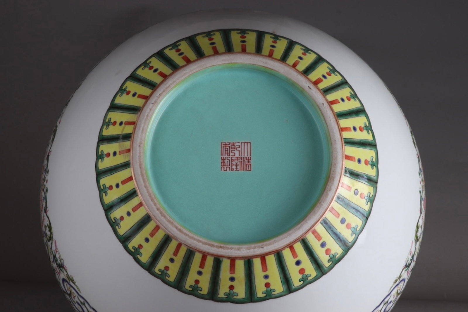 A Huge Enamel Lotus Pattern Vase - 9