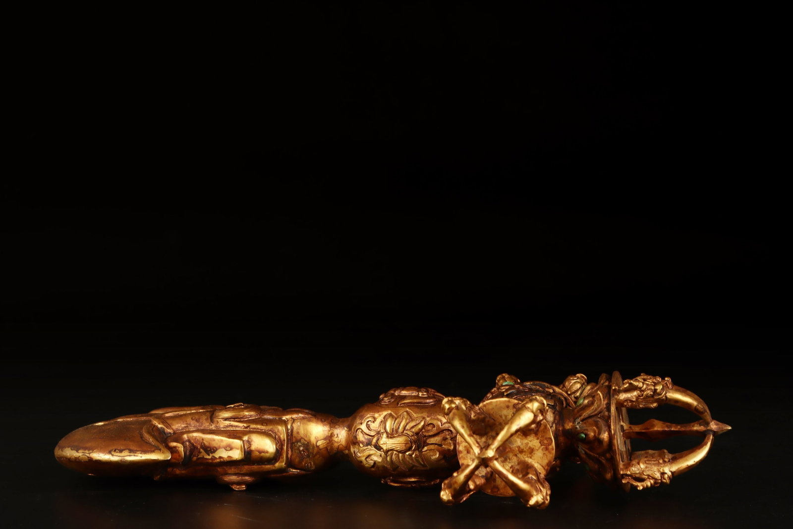 An Exquisite Gilt Bronze Ritual Implement - 7