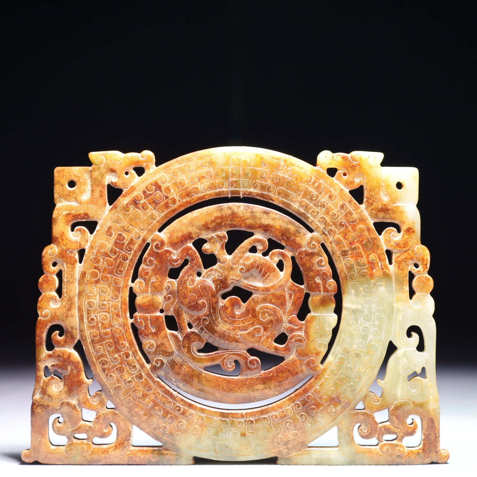 An Exquisite White Jade Phoenix Pattern Pendant - 6