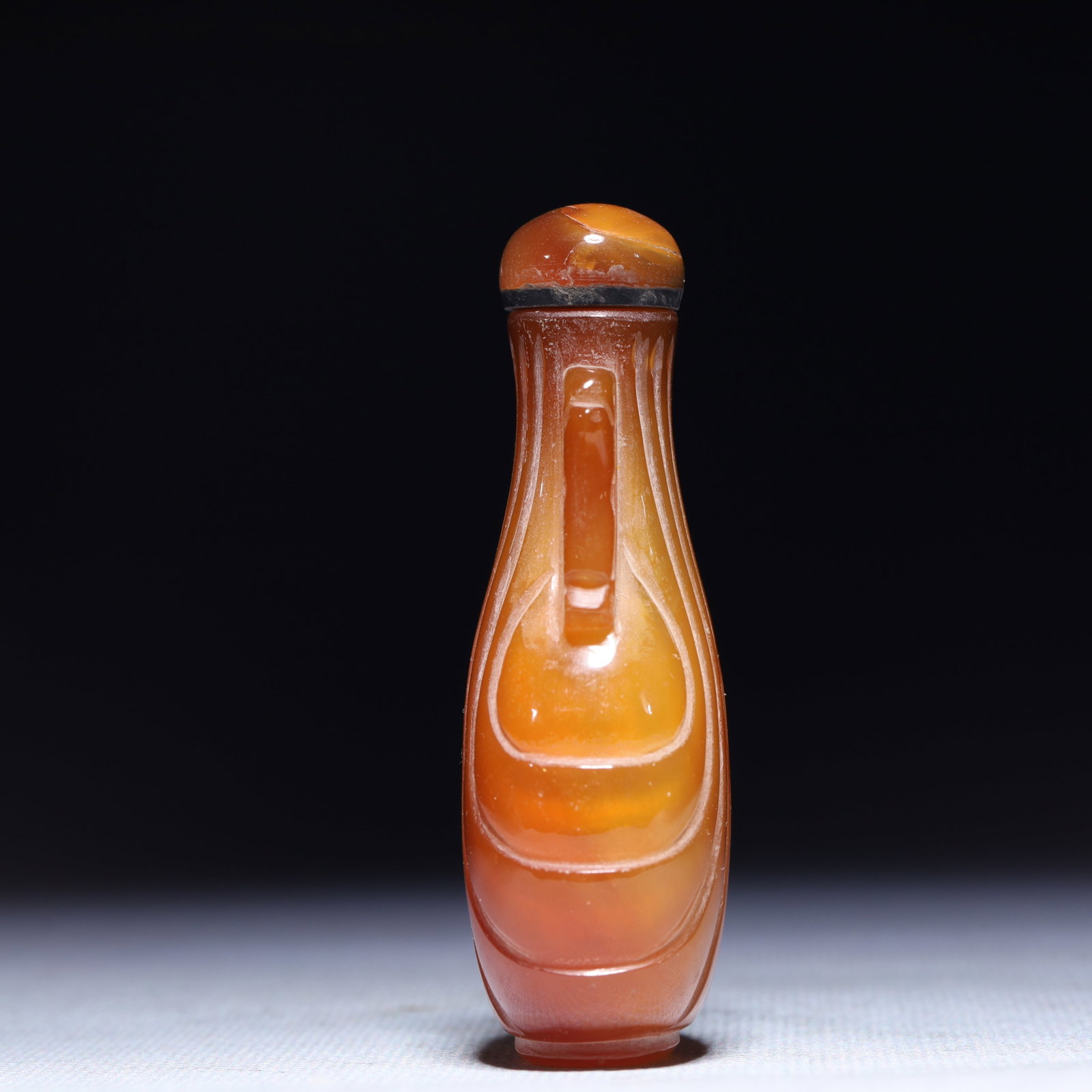 An Exquisite Agate Double-Ears Snuff Bottle - 3