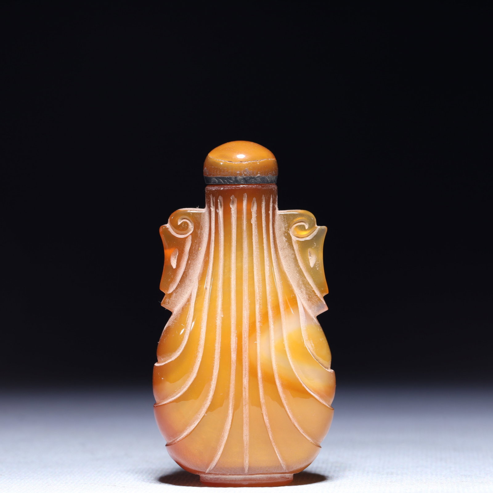 An Exquisite Agate Double-Ears Snuff Bottle - 5