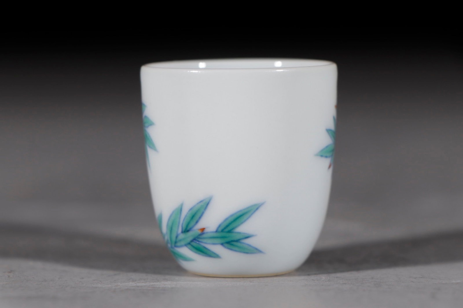 An Exquisite Doucai Bamboo Pattern Cup - 3