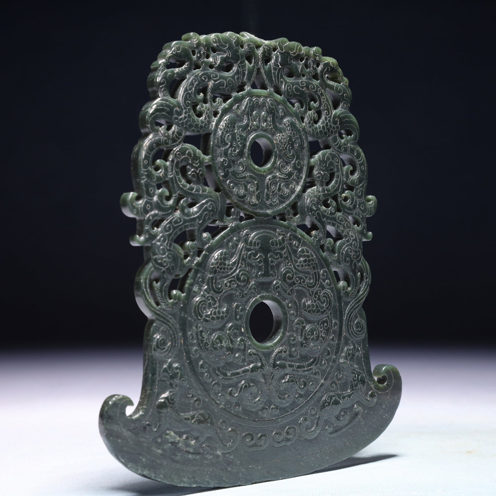 An Exquisite Jasper Dragon Pattern Pendant - 5