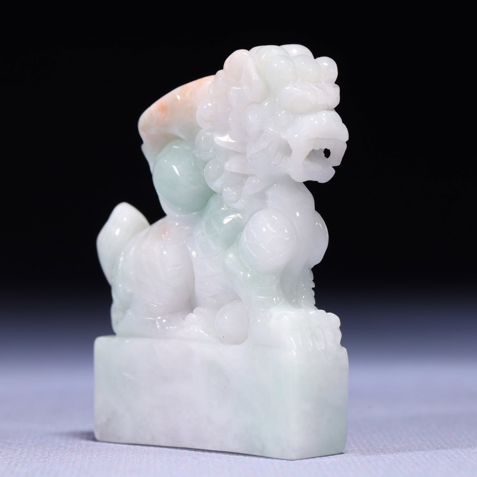 An Exquisite Jadeite Lion Pattern Seal - 3