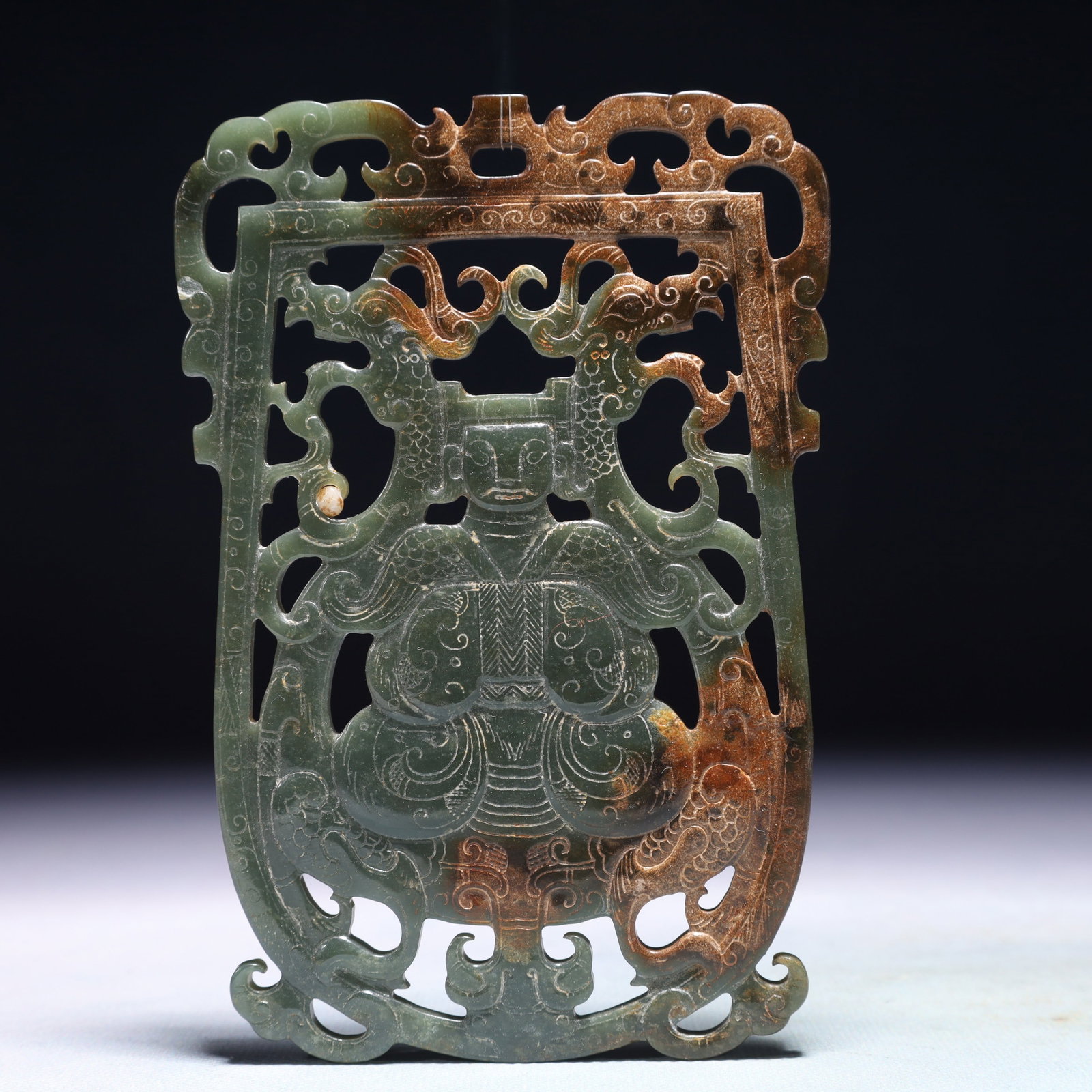 An Exquisite Jasper Figure Pattern Pendant - 4