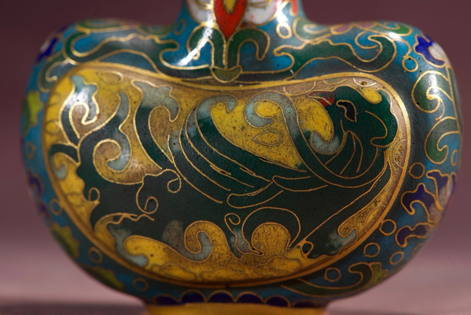 An Exquisite Cloisonne Phoenix Pattern Snuff Bottle - 6