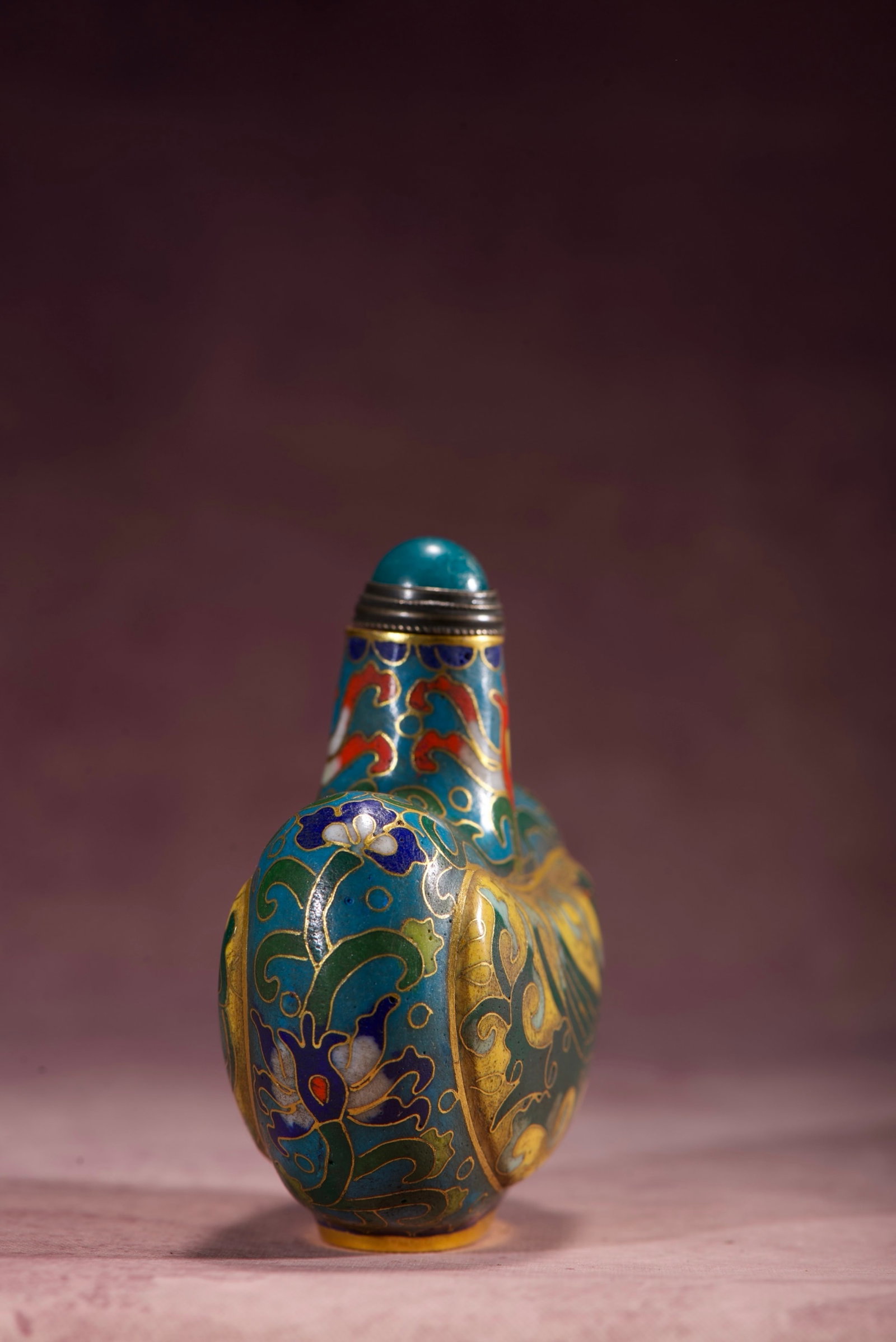An Exquisite Cloisonne Phoenix Pattern Snuff Bottle - 7