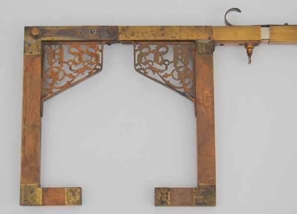 Stanley, US Standard Telescoping caliper: U.S.S. (United States Standard) Telescoping Caliper stamped 'Tierce 64' and then beneath it 'Hogd 120'; stamped multiple times into brass & steel portions: 'Prime & McKean Pat'd March 23 & July 12, 18