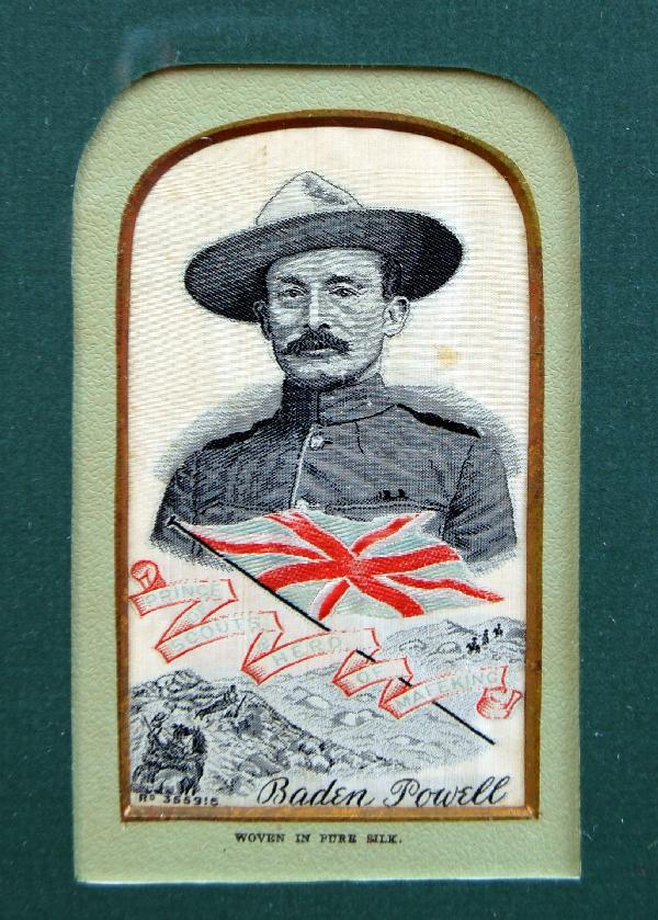 Stevengraph - Baden Powell: Stevengraph - Baden Powel Robert Stephenson Smyth Baden-Powell, 1st Baron Baden-Powell (22 February 1857 – 8 January 1941), also known as B-P or Lord Baden-Powell, was a lieutenant-general in the Br