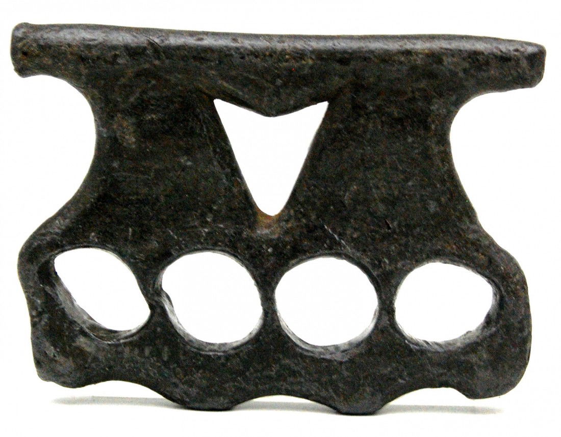 Lead Knuckles from Civil War Bullets Lead Knuckles: Lead Knuckles from Civil War Bullets - men occasionally took lead or iron and some times brass knuckles into battle with them. See others similar in 'Civil War Collector's Encyclopedia' by Francis A.