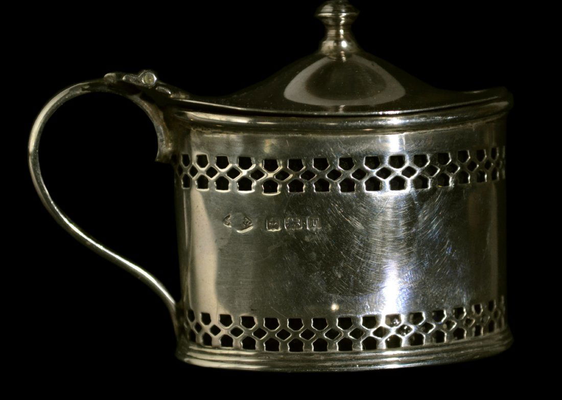 Mustard Pot, Sterling, Liverpool, 190, 2.2 oz.