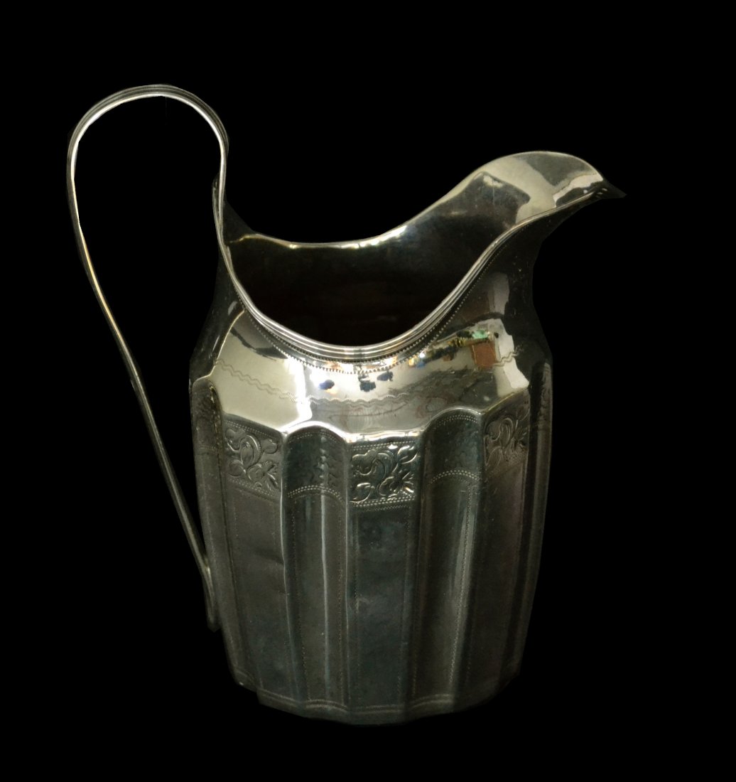 Creamer, Silver, London, William Abdy, 1794, 4 oz.: Creamer, Silver, London, William Abdy, 1794 Form: Creamer. Makers Mark: 'WA', William Abdy. Country of Origin: Great Britain. Other Marks Lion passant, date duty and town mark. Decoration: The creamer