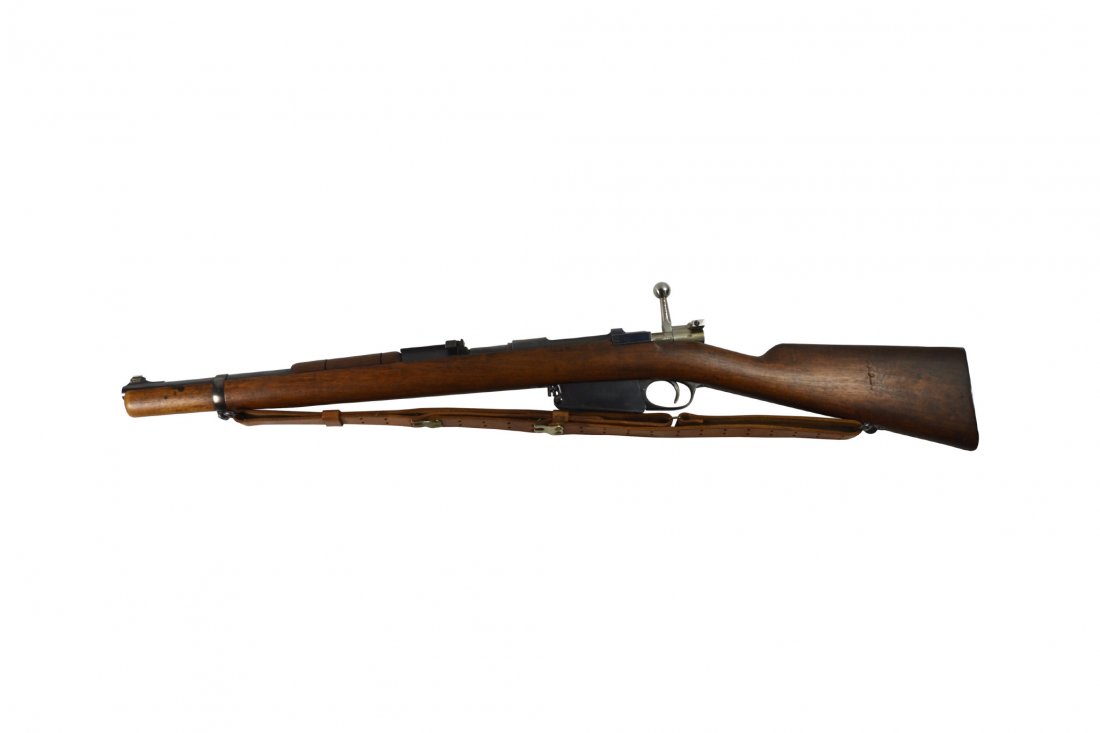 Rifle, Mauser, Argentina, M1891,: Rifle, Mauser, Argentina, M1891, Bolt Action Type: Rifle Maker: Mauser, Loewe Model: M1891 Age: C 1891-1909 Caliber: 7.65X53 unless rechambered Serial: K7431 Description: Mauser Modelo Argentino 1891.