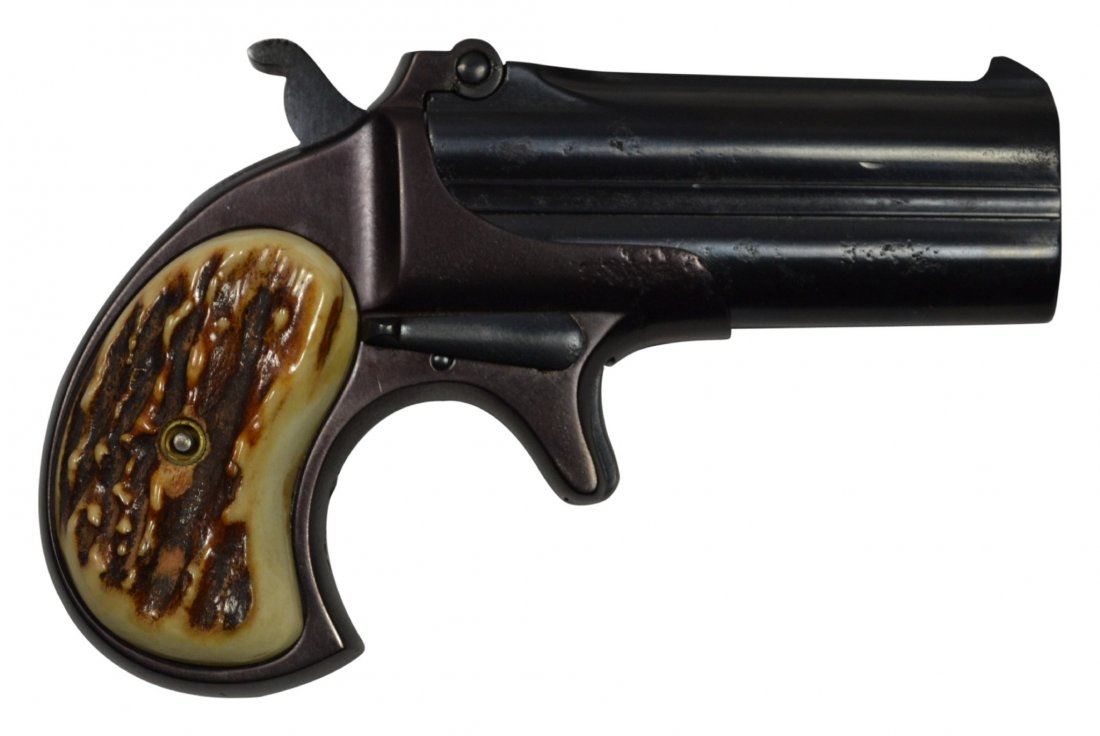 Pistol, Remington Derringer: Pistol, Remington Derringer Derringer Type: Pistol Maker: Remington Model: Derringer Year: C.1888-1912 Age: C.1888-1912 Caliber: .41cal Serial: NSN Description: Very nice example of this Remington Der