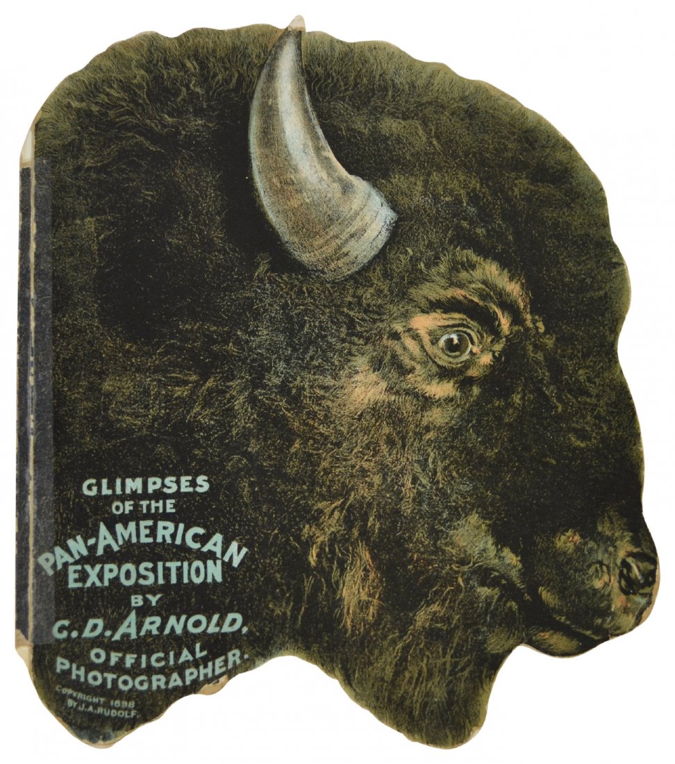 Book, "Pan American Exposition" by C.D. Arnold: Book, "Pan American Exposition" by C.D. Arnold Title: Glimpses of the Pan American Exposition. Author: C.D. Arnold, Official Photographer. Publisher: The Courier Company, Buffalo, NY. Date: 1901. Numb