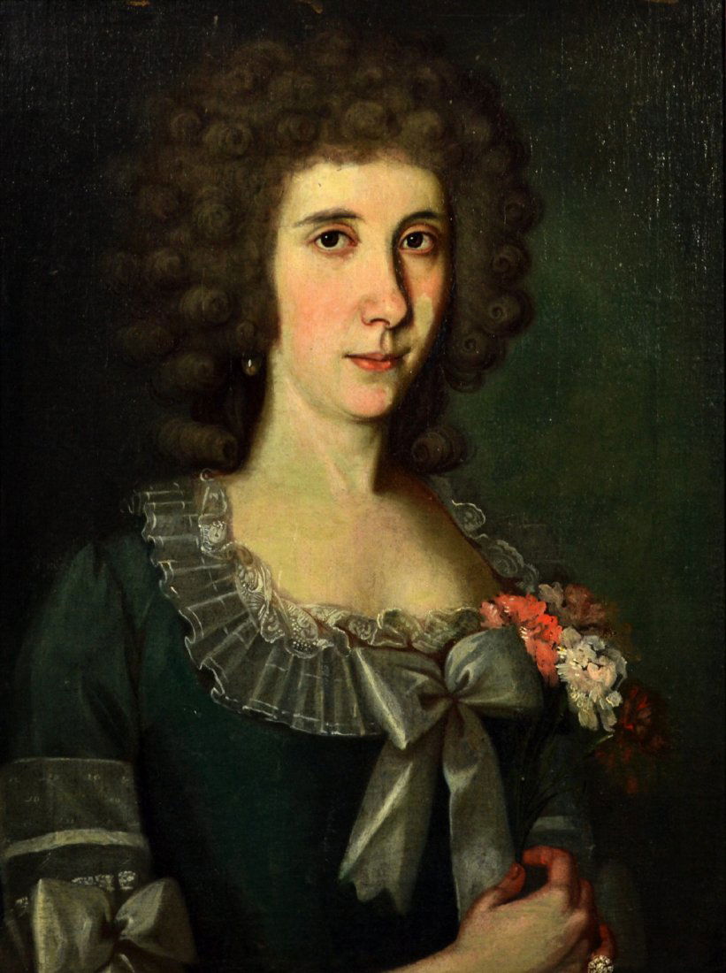 O/C, 'Noblewoman', Dutch/ British School, 19th C.: O/C, 'Noblewoman', Dutch/ British School, 19th C. Medium: Oil. Support: Canvas. Country of Origin: Netherlands / British. Title & Description: 'Nobelwoman'. Painting depicts an English noblewoman wear