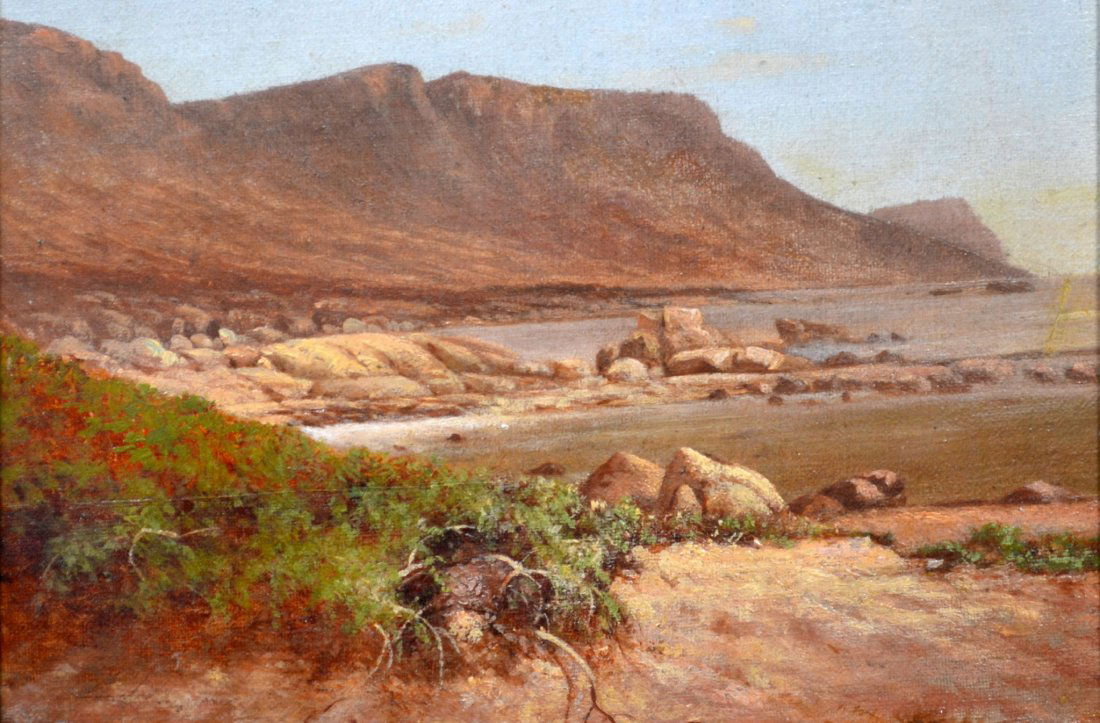 O/C 'Landscape' by Samuel Colman: Medium: Oil Support: Canvas Artist: Samuel Colman Artist Dates: (1832 - 1920) Country of Origin: America Title & Description: Painting depicts a landscape, possibly Crow's Nest on the Hudson River. Si