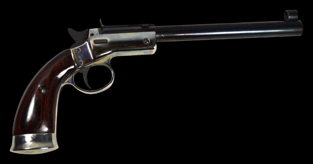Pistol, Hawes Model 301B: Single Shot break barrel pistol Type: Pistol Maker: Hawes Firearms Co Model: Model 301B Age: 20th Century Caliber: 22 LR Serial: 28946 Description: This is an excellent like new condition single shot 